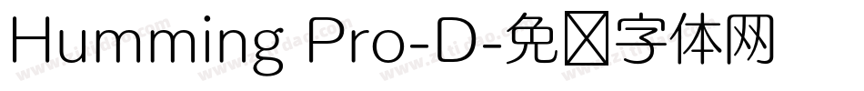 Humming Pro-D字体转换